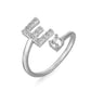 Cubic Zirconia Initial Ring