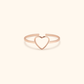 Hjerteformede Minimalistiske Ringer